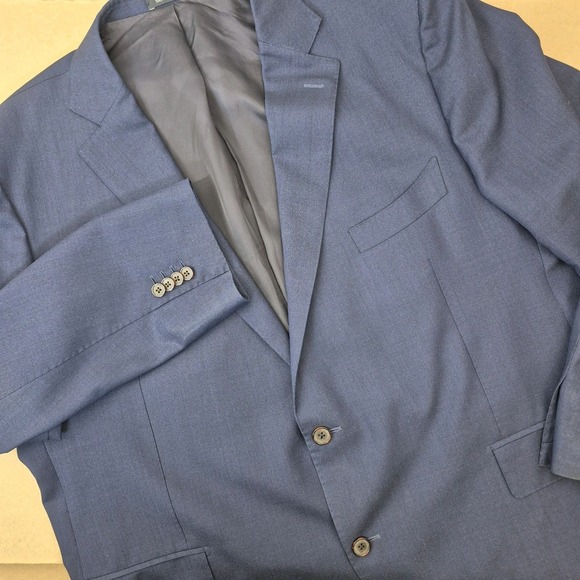 Suitsupply La Spalla‎ Blazer Jacket Men's 58R Blue Wool Vitale Barberis Canonico